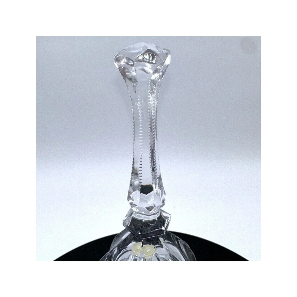 Crystal Bell Hand‎ Blown Clear Glass Decorative Tabletop Ornament